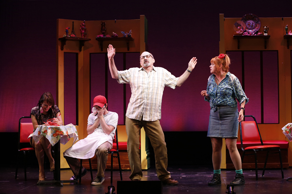 Jenna Dallacco, Robb Sapp, Philip Hoffman, and Annie Golden in "Harry's Way", NYC 2013